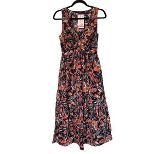French Connection Women's Twist Front Maxi Dress Floral Print Size S